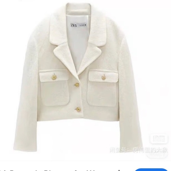 Zara cropped wool blend blazer - Picture 2 of 13